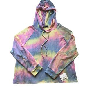 NWT Rae Mode Tie Dye French Terry Hoodie Top Size 2XL